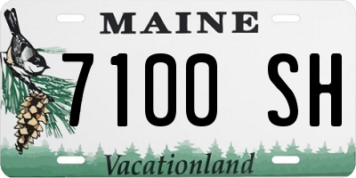 ME license plate 7100SH