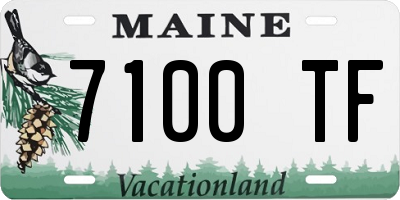 ME license plate 7100TF