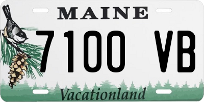 ME license plate 7100VB