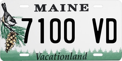 ME license plate 7100VD