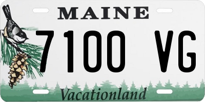 ME license plate 7100VG