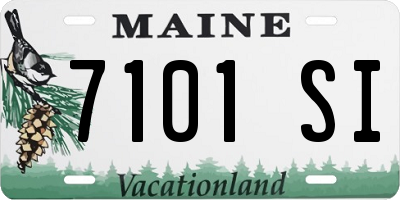 ME license plate 7101SI