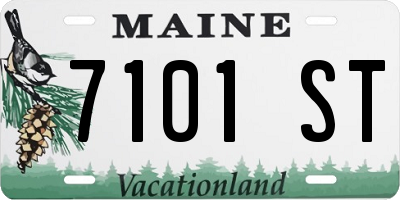 ME license plate 7101ST