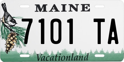 ME license plate 7101TA