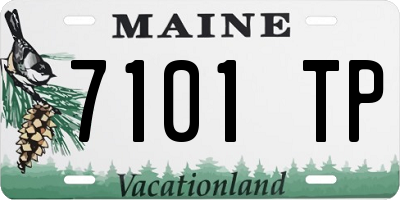 ME license plate 7101TP