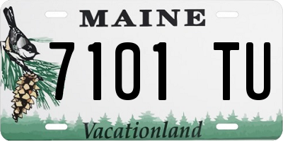 ME license plate 7101TU