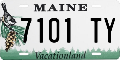 ME license plate 7101TY
