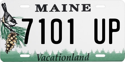 ME license plate 7101UP