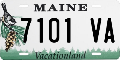 ME license plate 7101VA