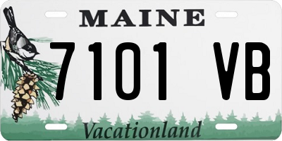 ME license plate 7101VB