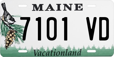 ME license plate 7101VD