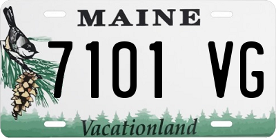 ME license plate 7101VG