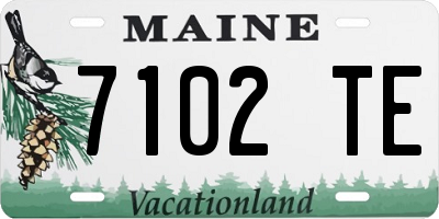 ME license plate 7102TE