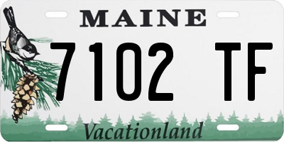 ME license plate 7102TF