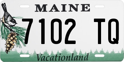 ME license plate 7102TQ