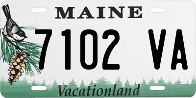 ME license plate 7102VA