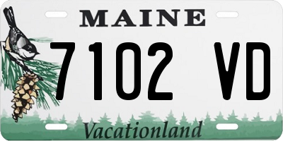 ME license plate 7102VD