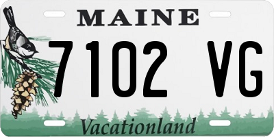 ME license plate 7102VG