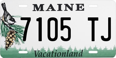 ME license plate 7105TJ