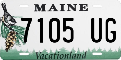 ME license plate 7105UG