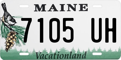 ME license plate 7105UH