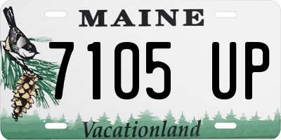 ME license plate 7105UP