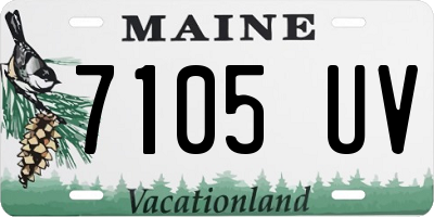 ME license plate 7105UV