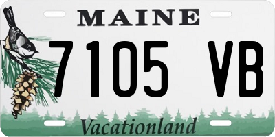 ME license plate 7105VB
