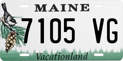 ME license plate 7105VG