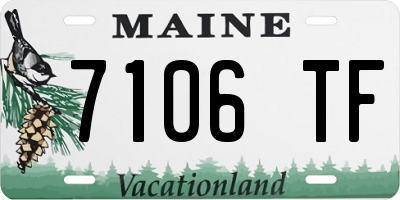 ME license plate 7106TF