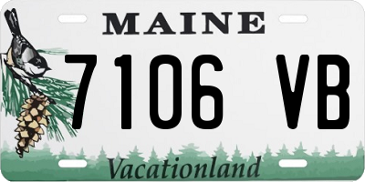 ME license plate 7106VB