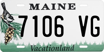 ME license plate 7106VG