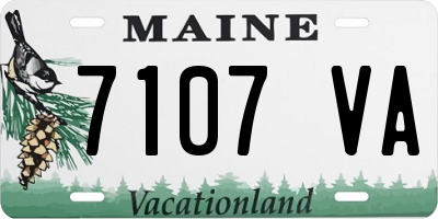 ME license plate 7107VA