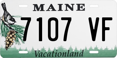 ME license plate 7107VF