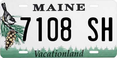 ME license plate 7108SH