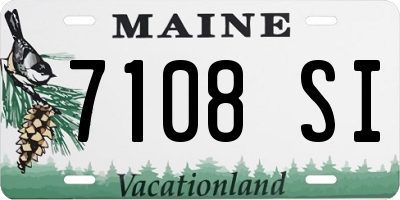 ME license plate 7108SI