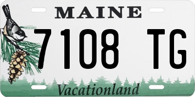 ME license plate 7108TG