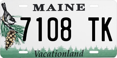 ME license plate 7108TK