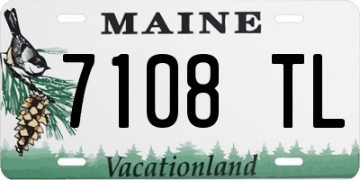 ME license plate 7108TL