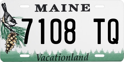 ME license plate 7108TQ