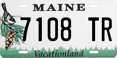ME license plate 7108TR