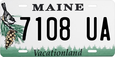 ME license plate 7108UA