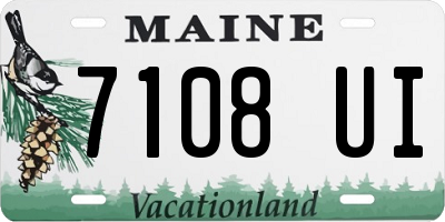 ME license plate 7108UI