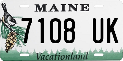 ME license plate 7108UK
