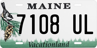 ME license plate 7108UL