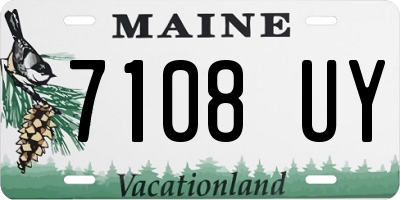 ME license plate 7108UY