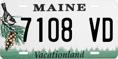 ME license plate 7108VD