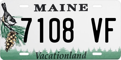 ME license plate 7108VF