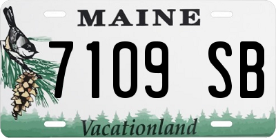 ME license plate 7109SB