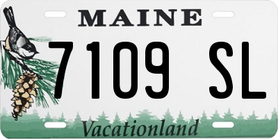 ME license plate 7109SL